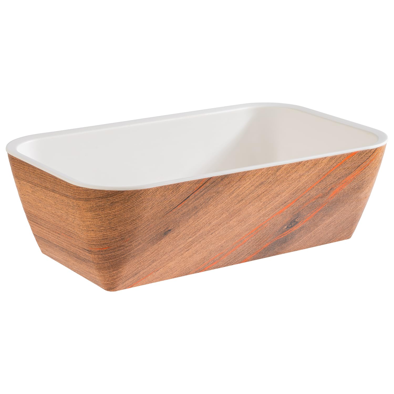 APS GN 1/4 Schale Crazy Wood, Melamin, 26,5 × 16,2 cm, Höhe 8 cm, 1,8 Liter