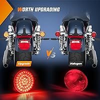 Vista 6 de Nilight Señales de Giro LED, Luces de Freno Traseras y de Marcha de 1157 Contactos Dobles Enchufe y Funciona para Harley Davidson Dyna Sportster