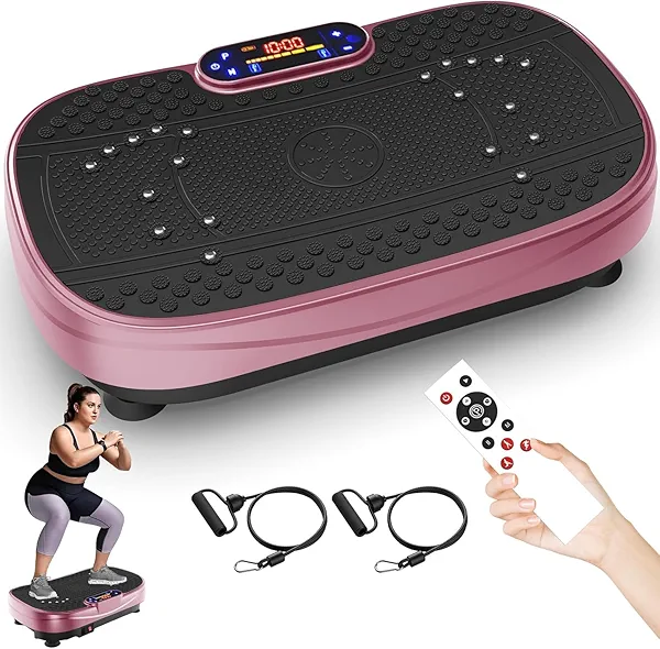 Vibration Plate Exercise Machine Whole Body Workout Vibration Fitness Platform for Home Fitness with Remote Control