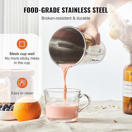 Miniatura 4 de VEVOR Máquina para hacer batidos, mezclador comercial de 375 W, mezclador de bebida de una sola cabeza, licuadora de batido de 3 velocidades con