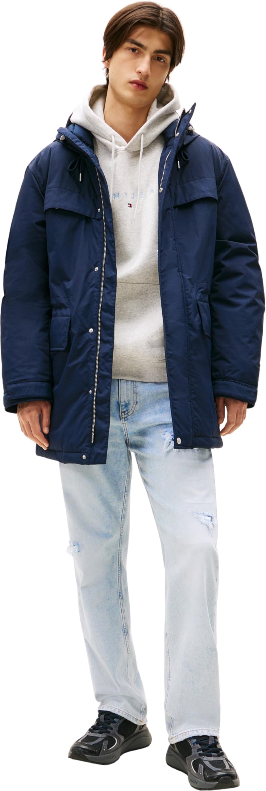 Tommy Jeans Uomo Parka City Ready con Cappuccio