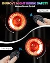 ONVIAN Colorful Bike Tail Light with Turn Signals, Multi-Color Rechargeable Bike Brake Light for Night Riding, 15 Light Modes 7 Colors Waterproof Cycling Safety Light for Adults Kids Road Mountain gallery image