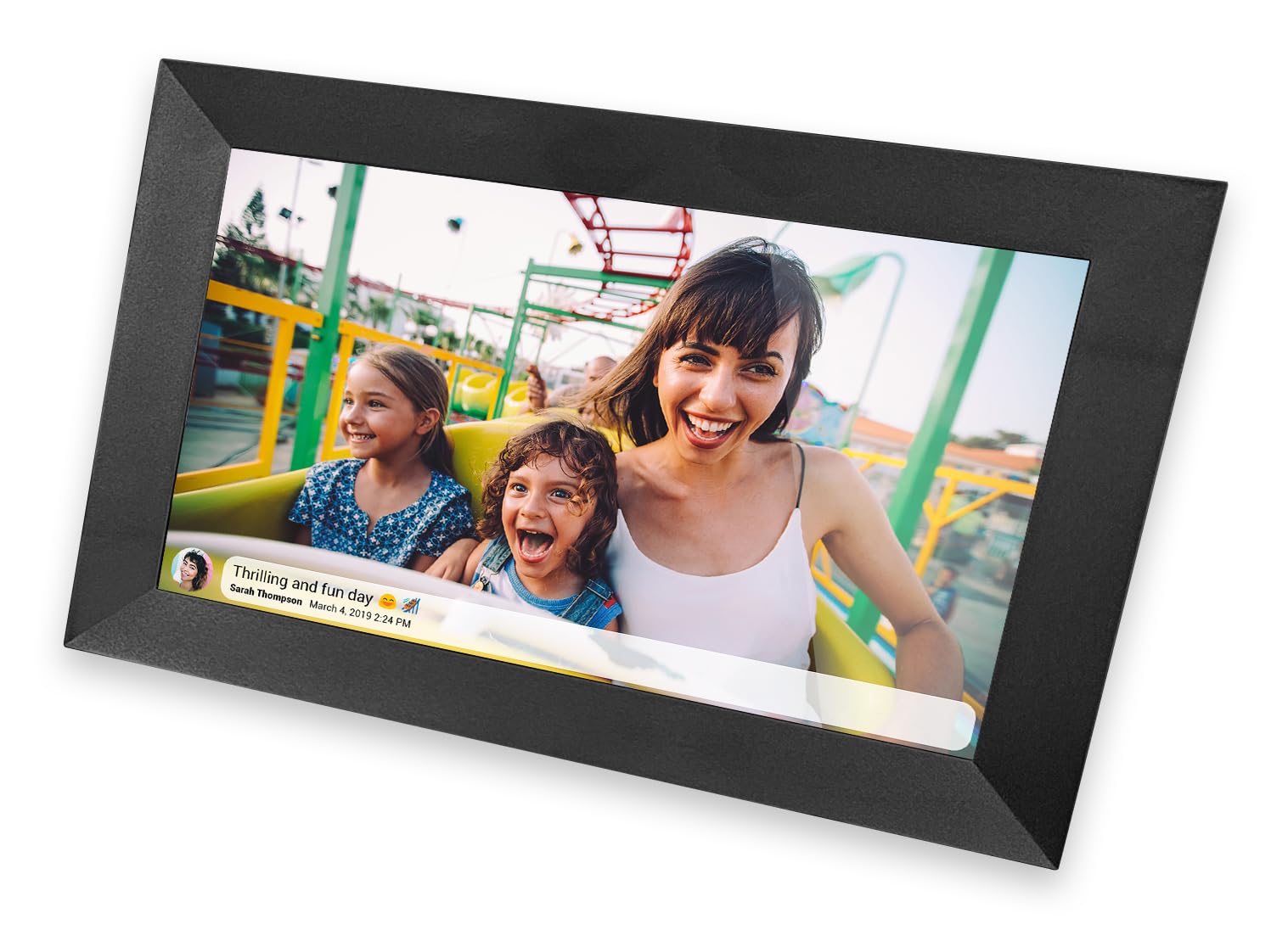 IRRADIO | Photo Frame Digitale Smart da 10 Pollici, Touch e Display 1280x800 con Wifi e Speaker, con App iOS e Android, Colore Nero