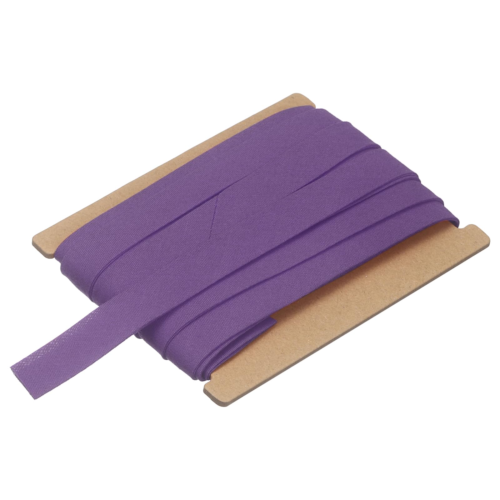 sourcing map 5/8 Inch Double Fold Bias Tape, Polyester Continuous Bulk Bias Tape for Sewing, Seaming Quilting Hemming Binding Crafts (Purple 6 Yards)