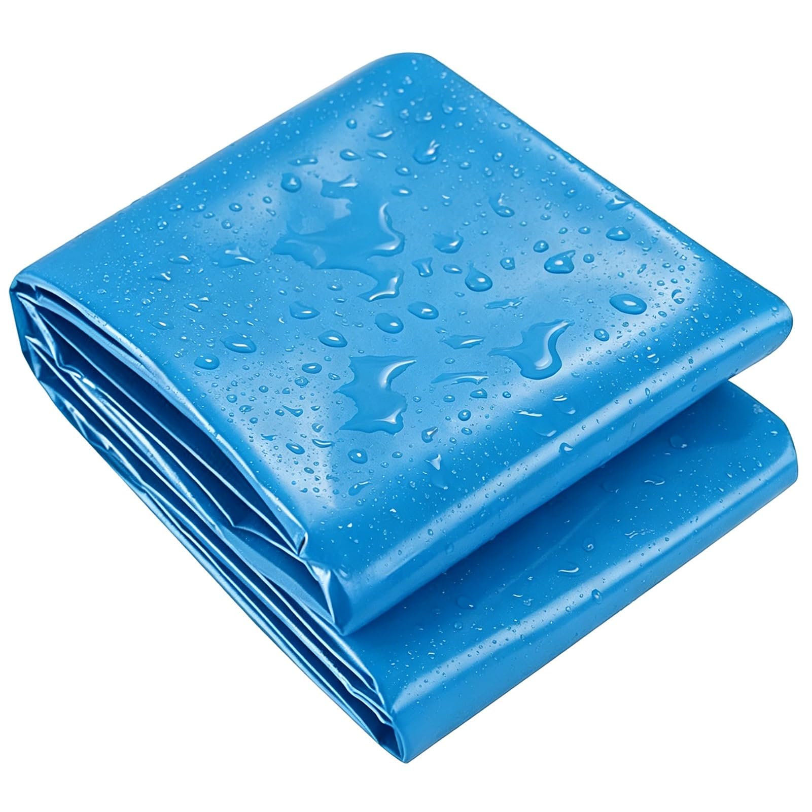 Hamankim 5x5m 6x6m 7x8m 7x12m 10x15m Blue Reinforced Pond Liner - Impermeable Sealing Film for Indoor Outdoor Ponds & Koi Fish Ponds - Waterproof Underlay Tarpaulin(8x10m(26.2x32.8ft))