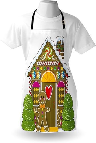 Miniatura 3 de Ambesonne Digital Printed Multicolor Christmas Aprons
