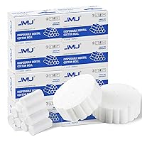 Vista 9 de JMU 2000 rollos de algodón dental #2, 1.5 pulgadas, de algodón enrollado, no estéril, de alta absorción, tapón de sangrado nasal