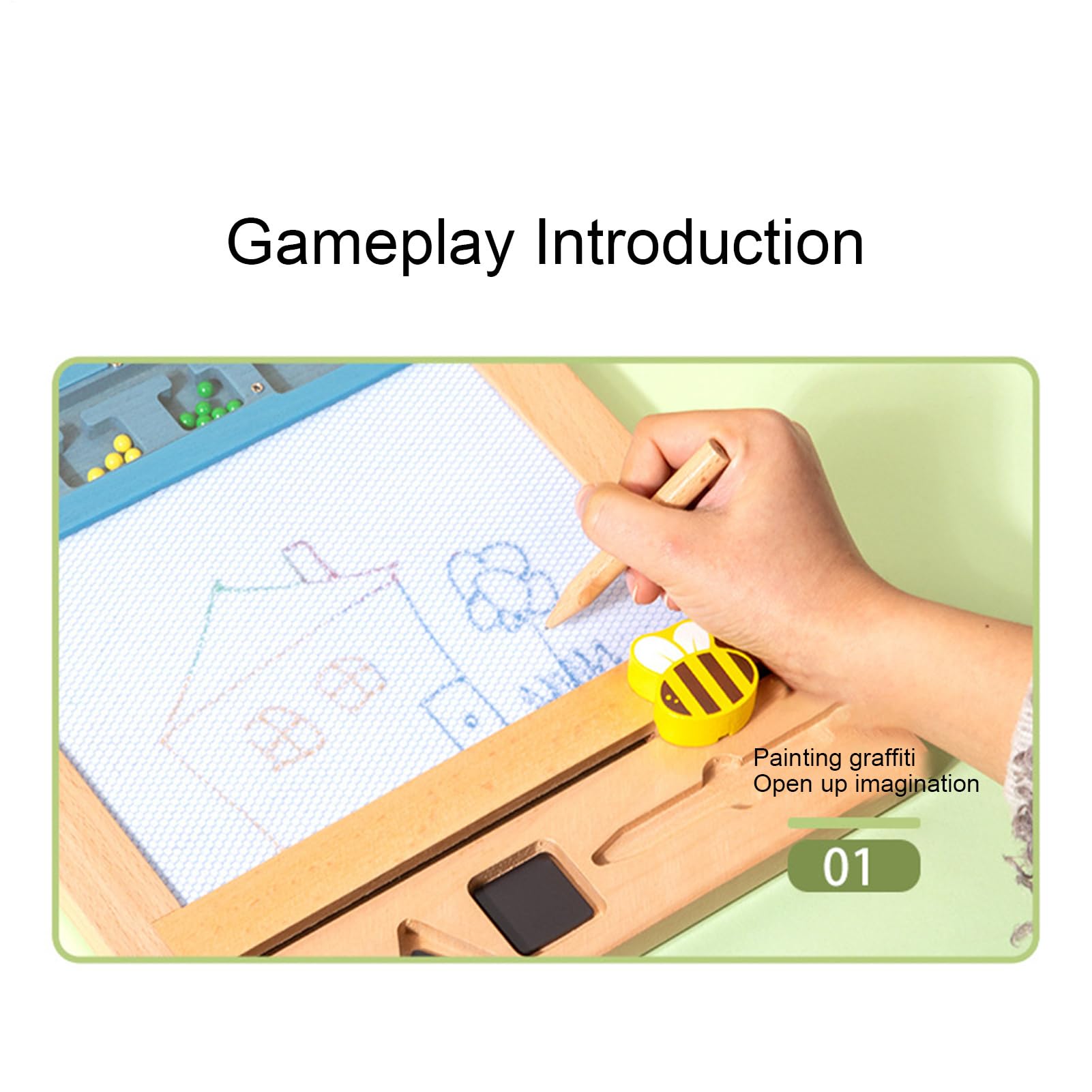 Tablero de dibujo magnético, tablero de dibujo magnético para niños