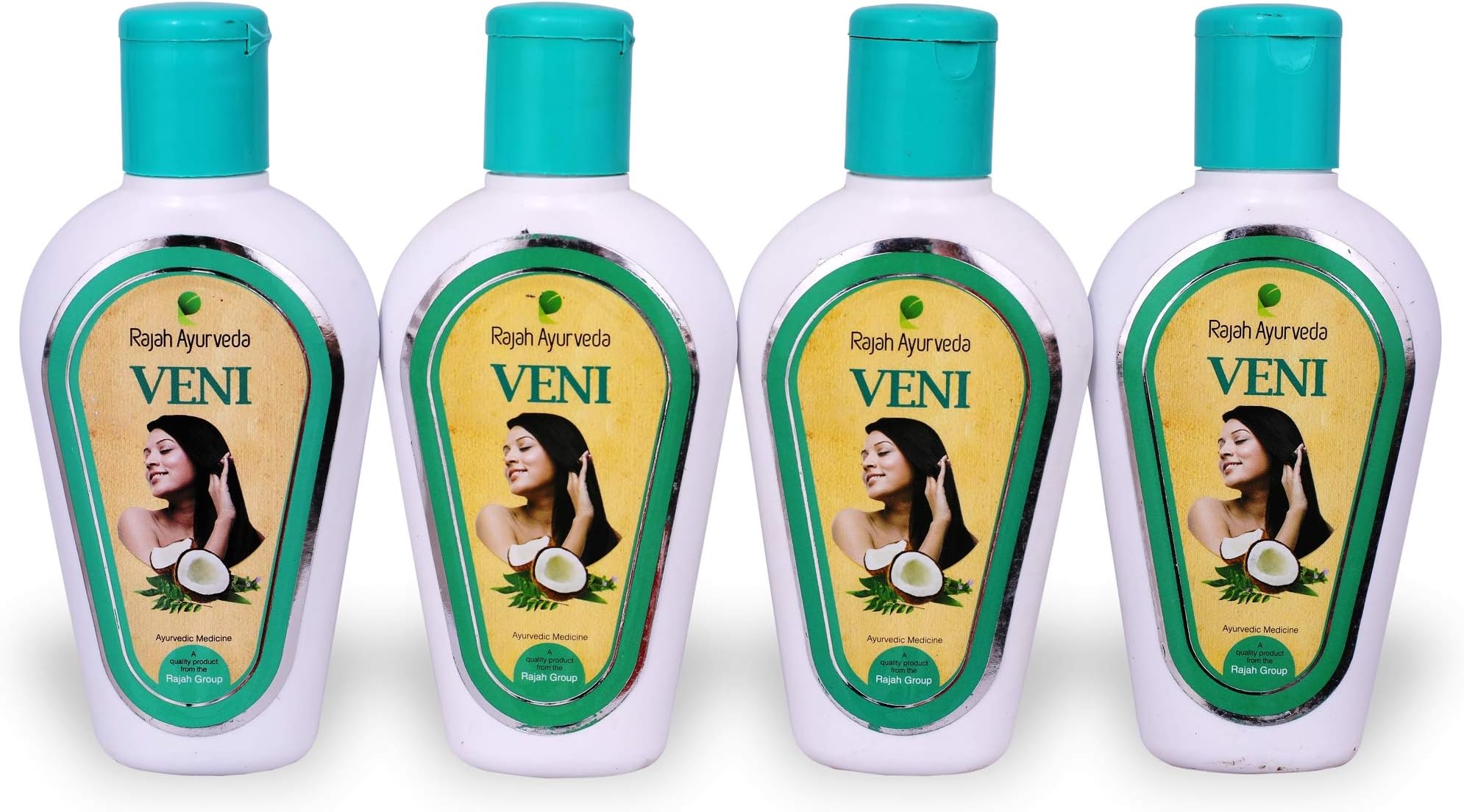 Rajah Ayurveda Veni Hair Oil, 100 ml (Pack of 4)