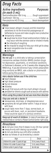 Miniatura 16 de Mucinex Líquido de alivio del resfriado multisíntoma para niños, alivia la congestión nasal, la congestión del pecho, la tos y el moco, expectorante