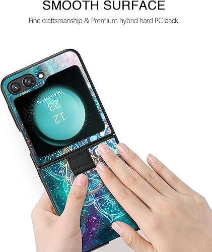 Miniatura 8 de BENTOBEN Funda para Samsung Galaxy Z Flip 5, ajuste delgado, que brilla en la oscuridad, suave y flexible, con anillo, a prueba de golpes