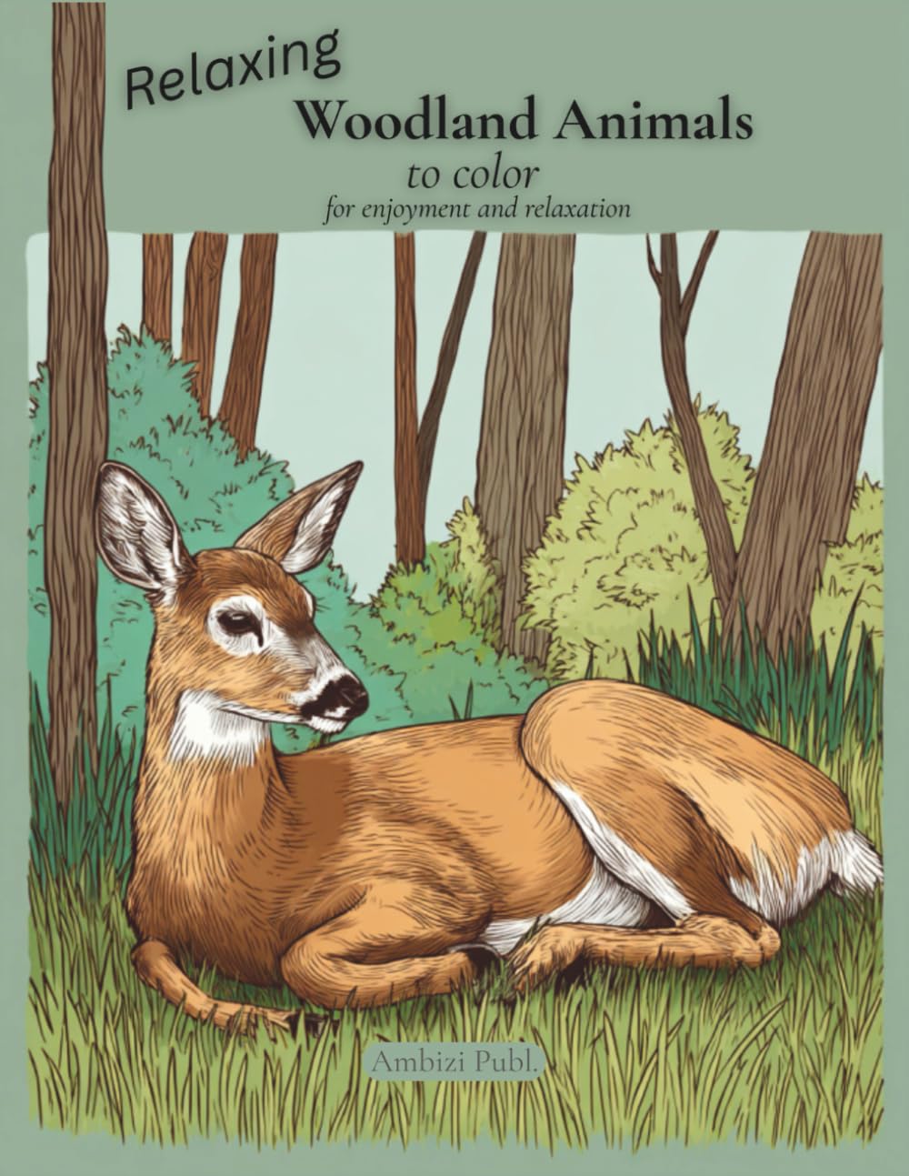 Relaxing Woodland Animals to Color: An Easy Adult Coloring Book for Stress Relief and Calm Creativity (Relaxing Animals To Color)