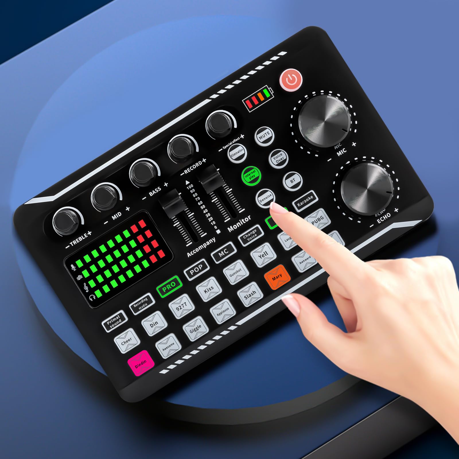 Scheda Audio Live F998 - Mixer DJ Con Effetti Vocali E Bluetooth