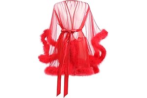 Women's Fur Trimmed Robe: Embrace Elegance and Allure