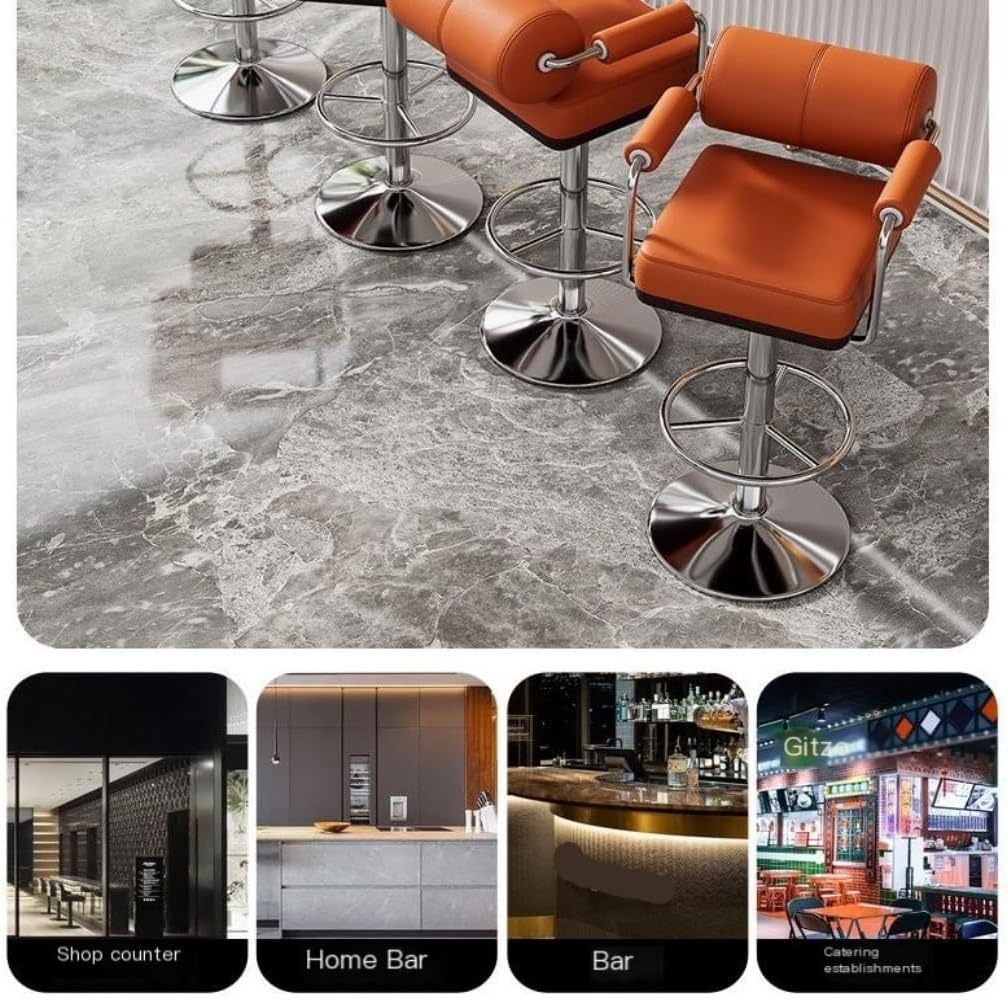 GMHN235B○英国アンティーク調 カウンターチェア 回転式 ハイスツール