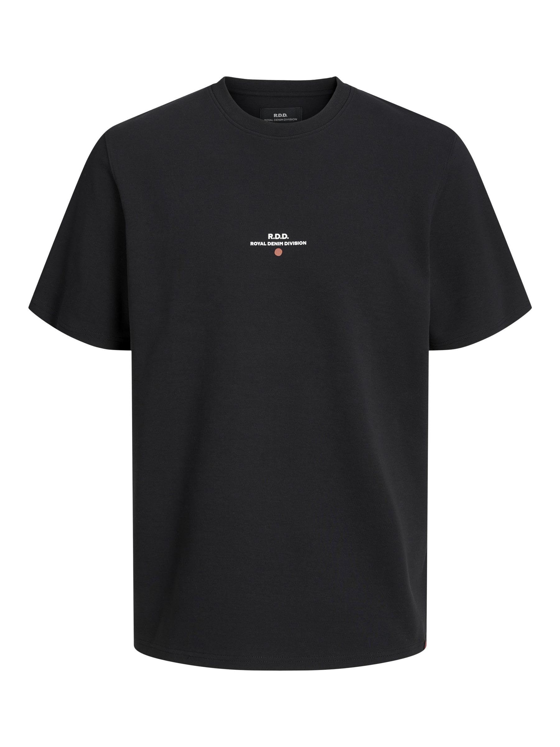 JACK & JONES Rddluca Tee S/S Crew Neck Noos, Black, XL