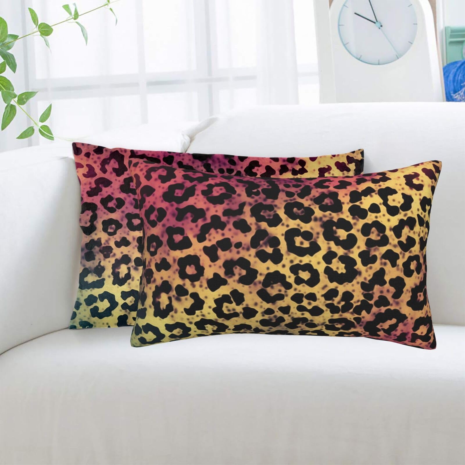Housses de coussin ultra douces motif léopard pour sublimer votre canapé et votre chambre