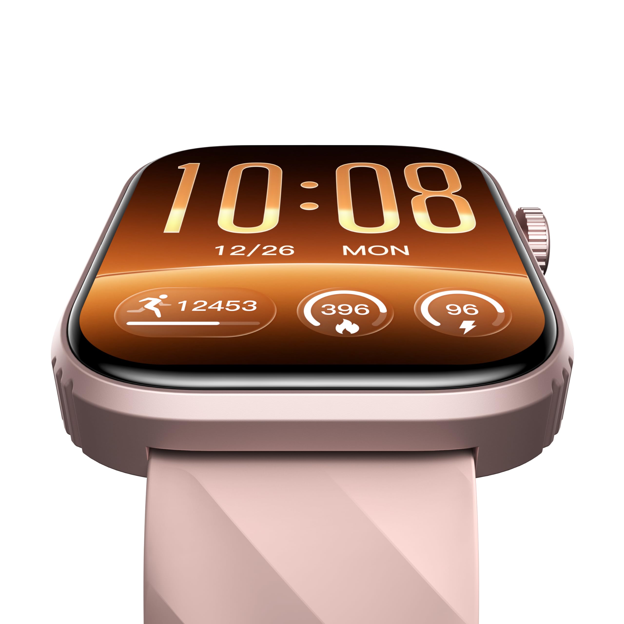 Montre Connectée OLED 1,93" Suivi Santé Sport Compatible iOS Android Rose