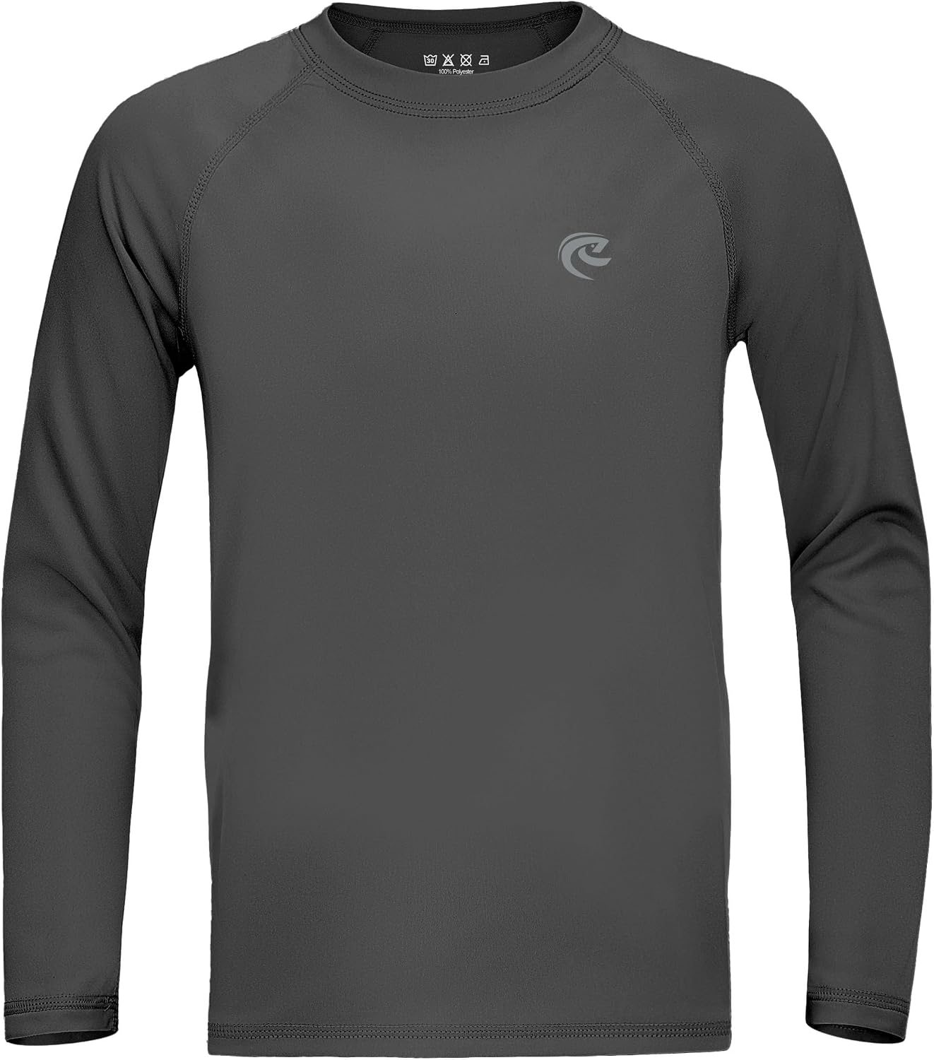 Boys UPF 50+ Swim Shirt Long Sleeve, 1 or 2 Pack UV Sun Protection Rash Guard, Youth Kids SPF Water Shirts for Beach Surf