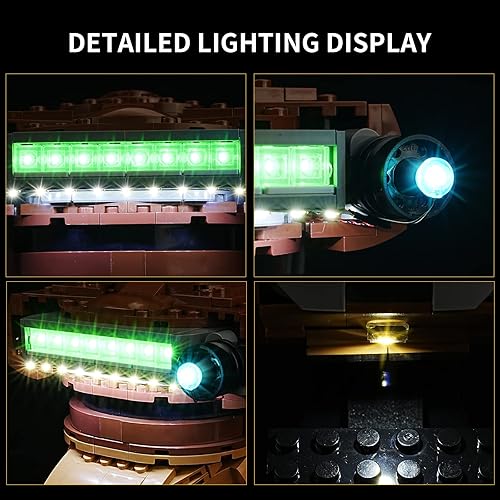Miniatura 4 de Rorliny Kit de luces LED para casco Lego Star Wars Clone Commander Cody 75350, juego de iluminación compatible con Lego 75350 (solo luces, sin