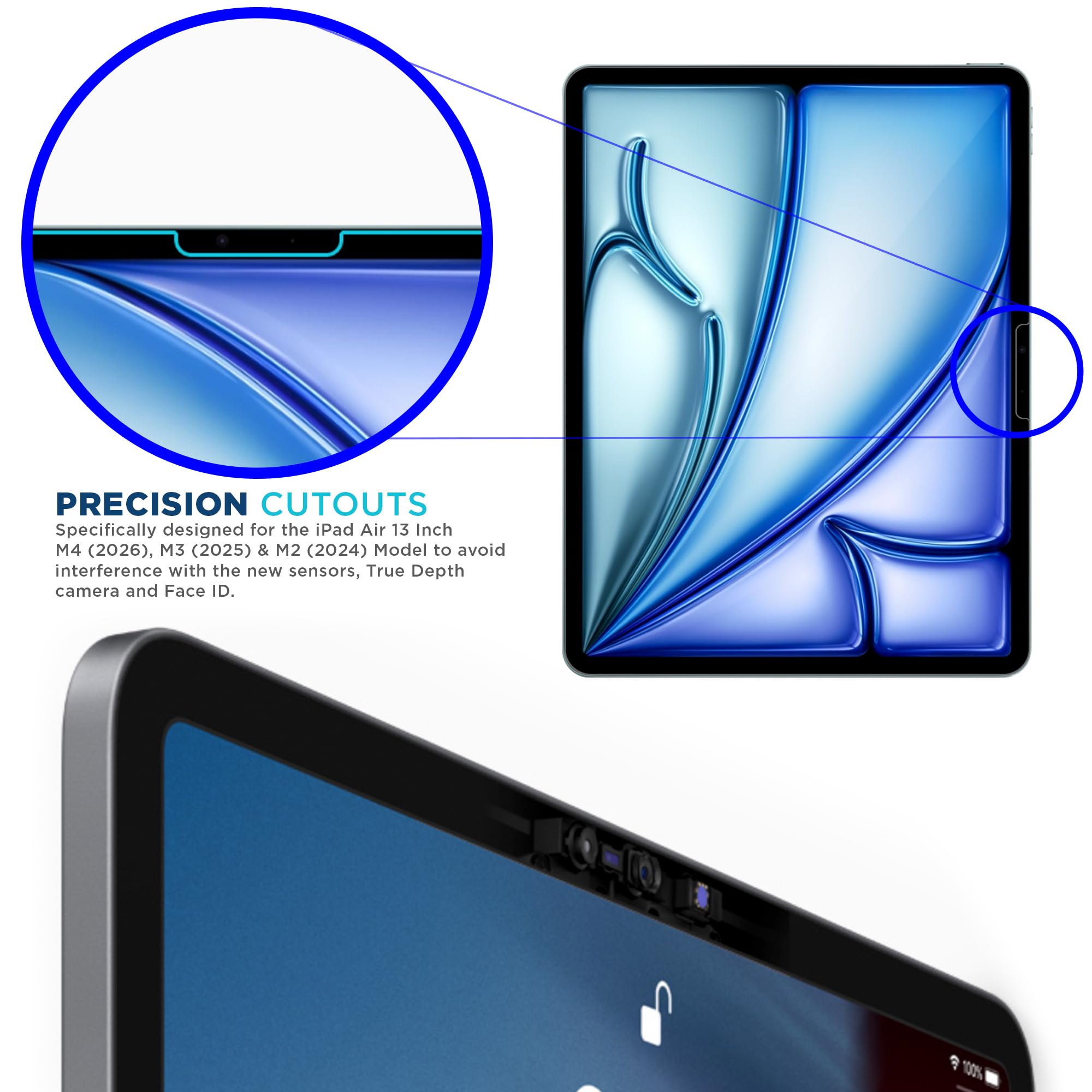 Amazon.com: Tech Armor for iPad Air 13 Inch Screen Protector M4