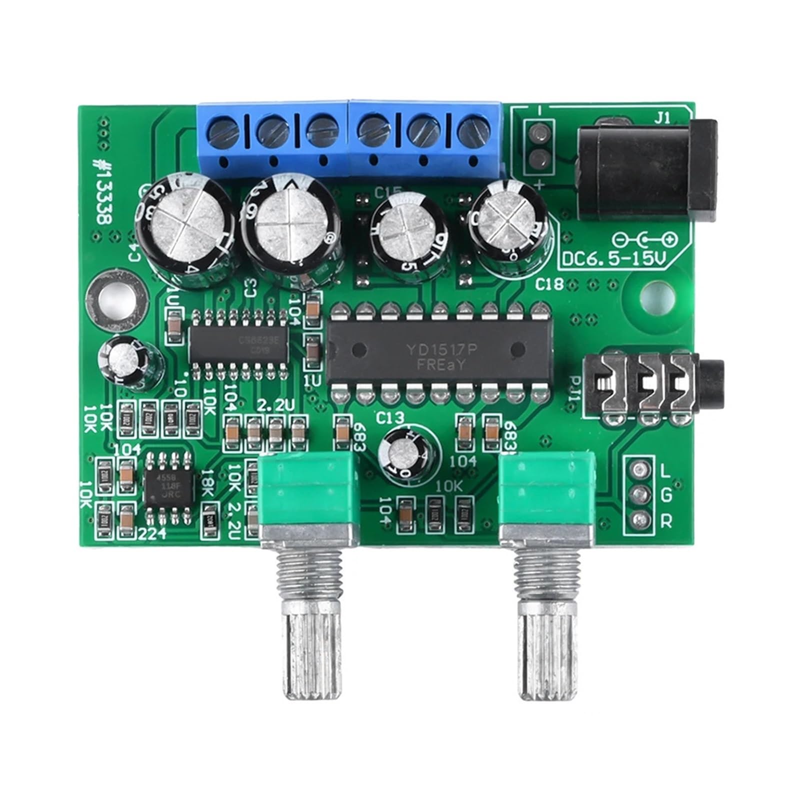 2.1 Channel Class D HiFi Digital Power Amplifier Board 25W+6W+6W TDA1517P Sound uper Bass Audio Amp for Subwoofer