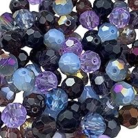 Vista 26 de 550 cuentas redondas de cristal de 0.118, 0.115, 0.236, 0.315 y 0.315 pulgadas, cuentas espaciadoras redondas facetadas para hacer joyas, pulseras