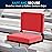 Flash Furniture Grandstand Portable Stadium Seats for Bleachers or Benches, Folding Padded Stadium Chairs with Handle, Pack of 2, 500 lb. Weight Capacity, Red
