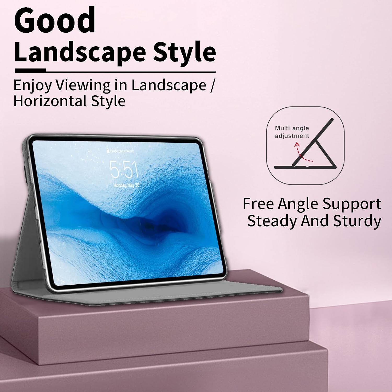 for Kindle Fire HD 8 & HD 8 Plus Tablet (12th Generation, 2024/2022/2020) Case, Auto Sleep/Wake, Shockproof E-Book Protective Cover for Kindle Fire HD 8 Tablet,Cute Highland Cow