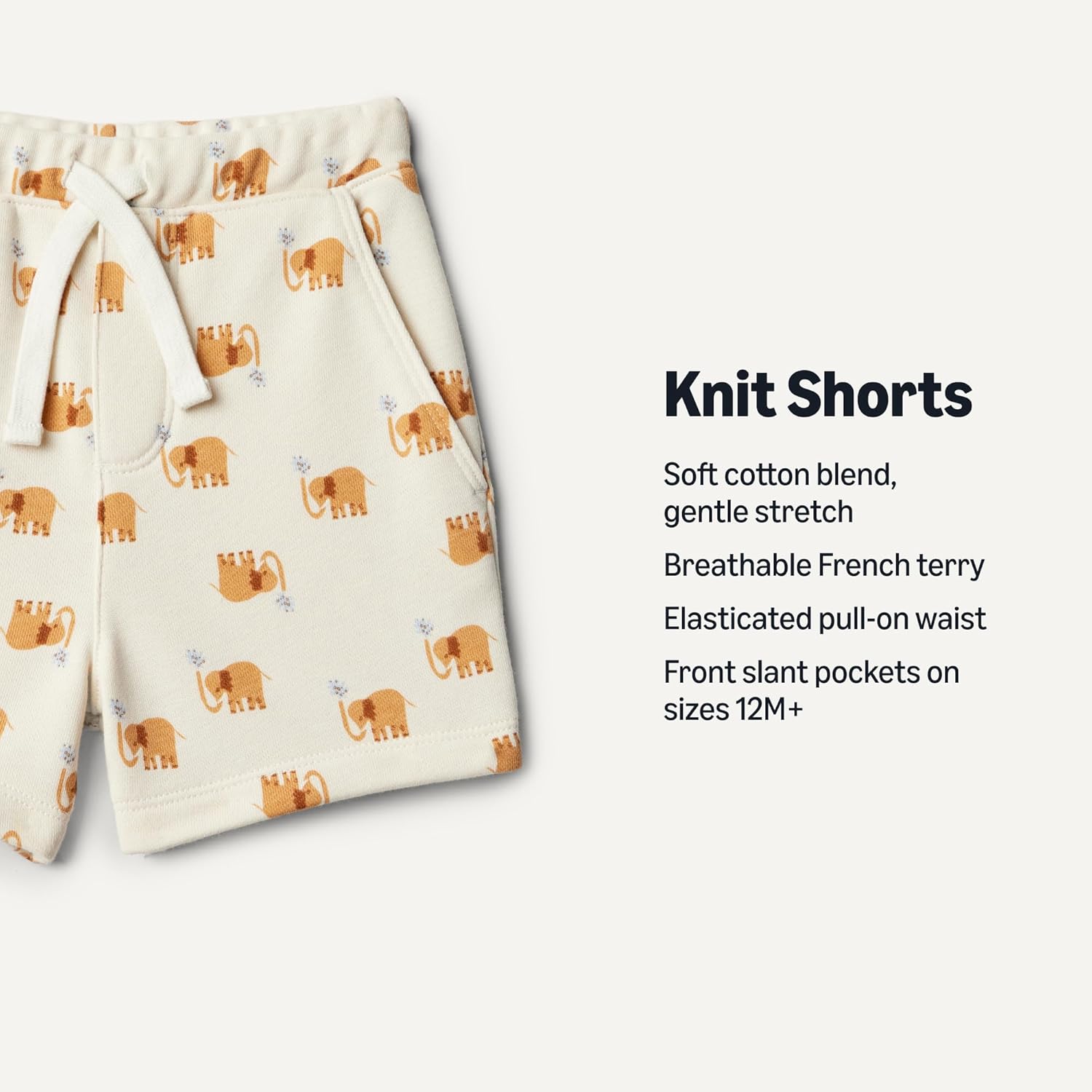 Amazon Essentials x Sofia Grainge Toddler and Baby Boys' Pull On Knit Shorts - Image 3
