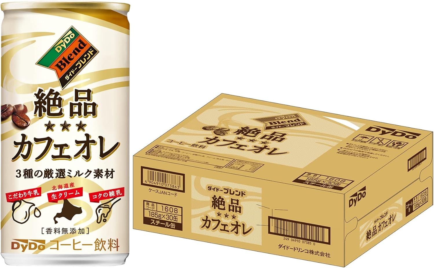 鬼滅の刃コラボ 5☆好評 ダイドーブレンド 絶品カフェオレ ×30本 185g