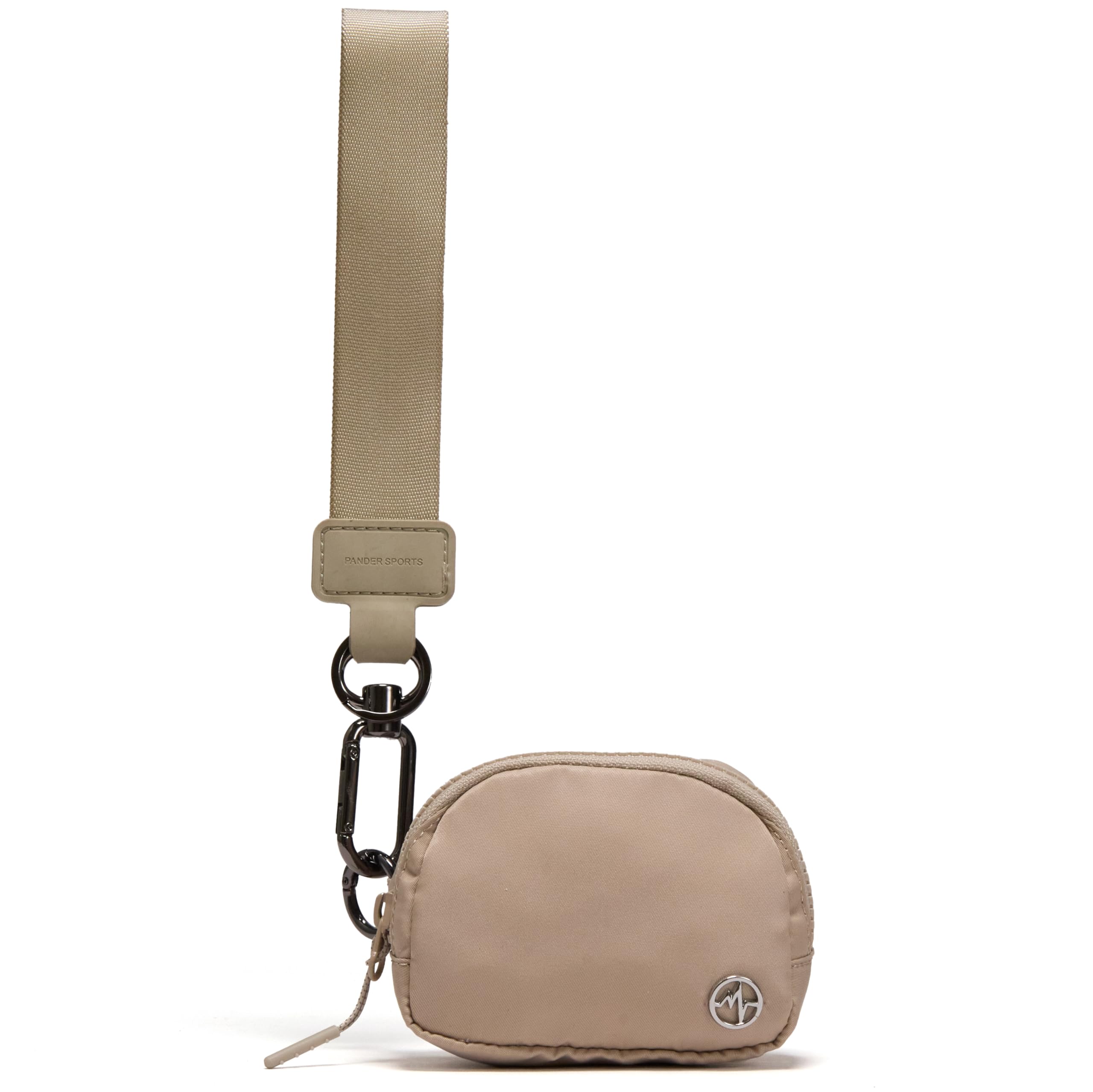 Pander Wrist Strap & Mini RFID Blocking Wallet Combo – Stylish, Compact, and Versatile Accessory Set - Raw Linen