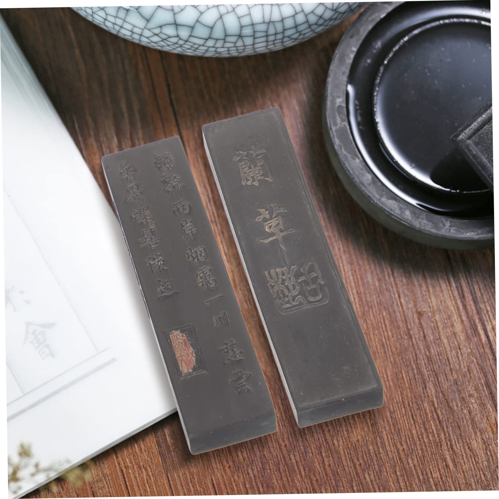 EXCEART 4 Sets Tintenstifte Kalligraphie-set Handgefertigt Traditionelle Chinesische Schreibpinsel Tintenblock 2 Stück X 4