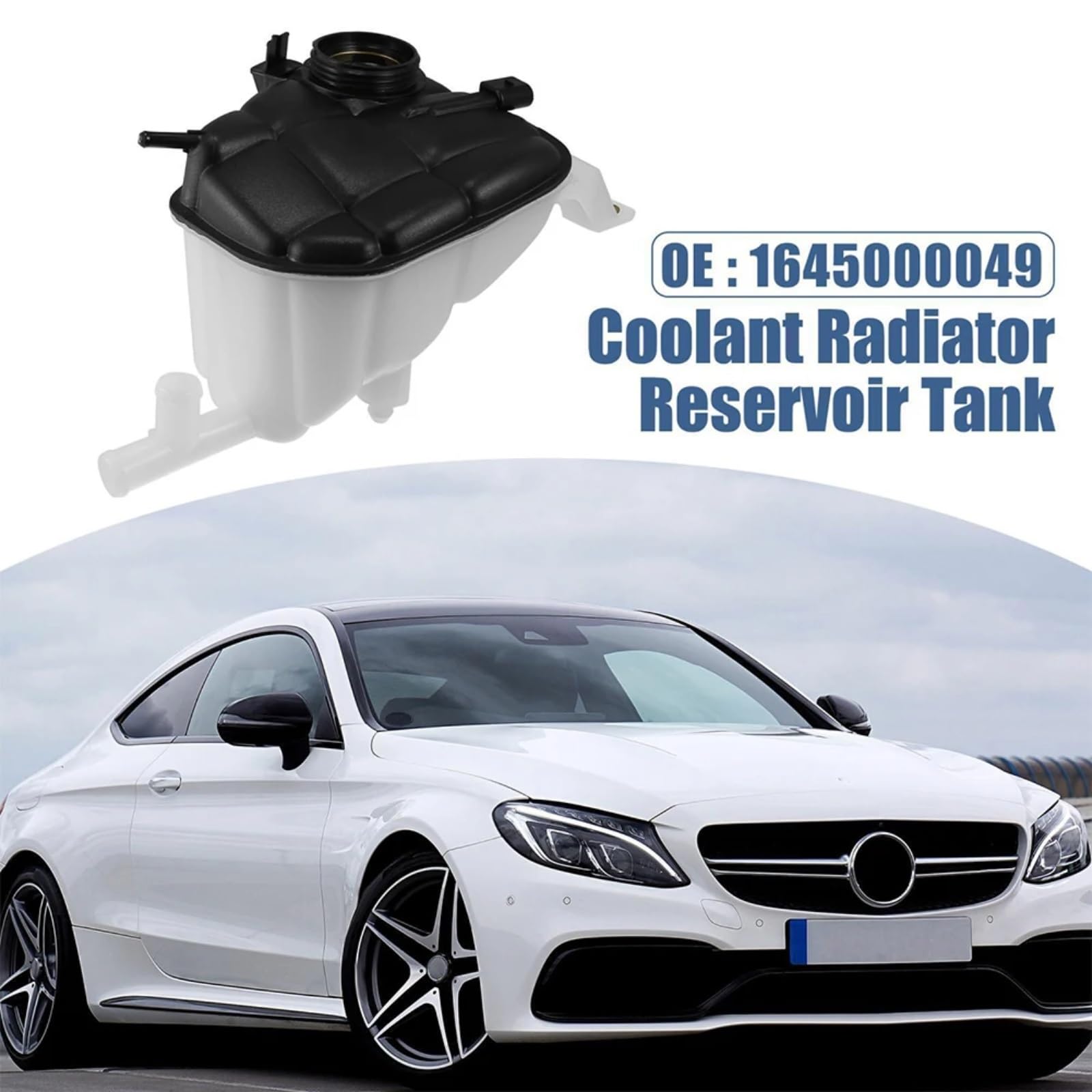 Compatible Avec Benz Pour W164 X164 2006-2016 1645000049 603-256 Moteur Radiateur Liquide De Refroidissement Vase D'expansion Bouteille Réservoir Bouchon Trop-plein Bouteille Réservoir d'expansion