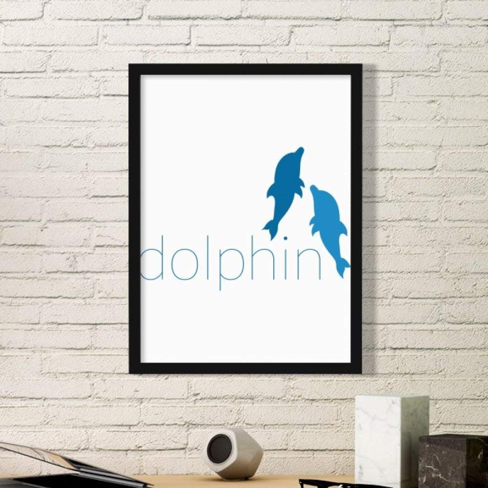 Cadre photo dauphin d'art aux finitions impeccables cadre noir