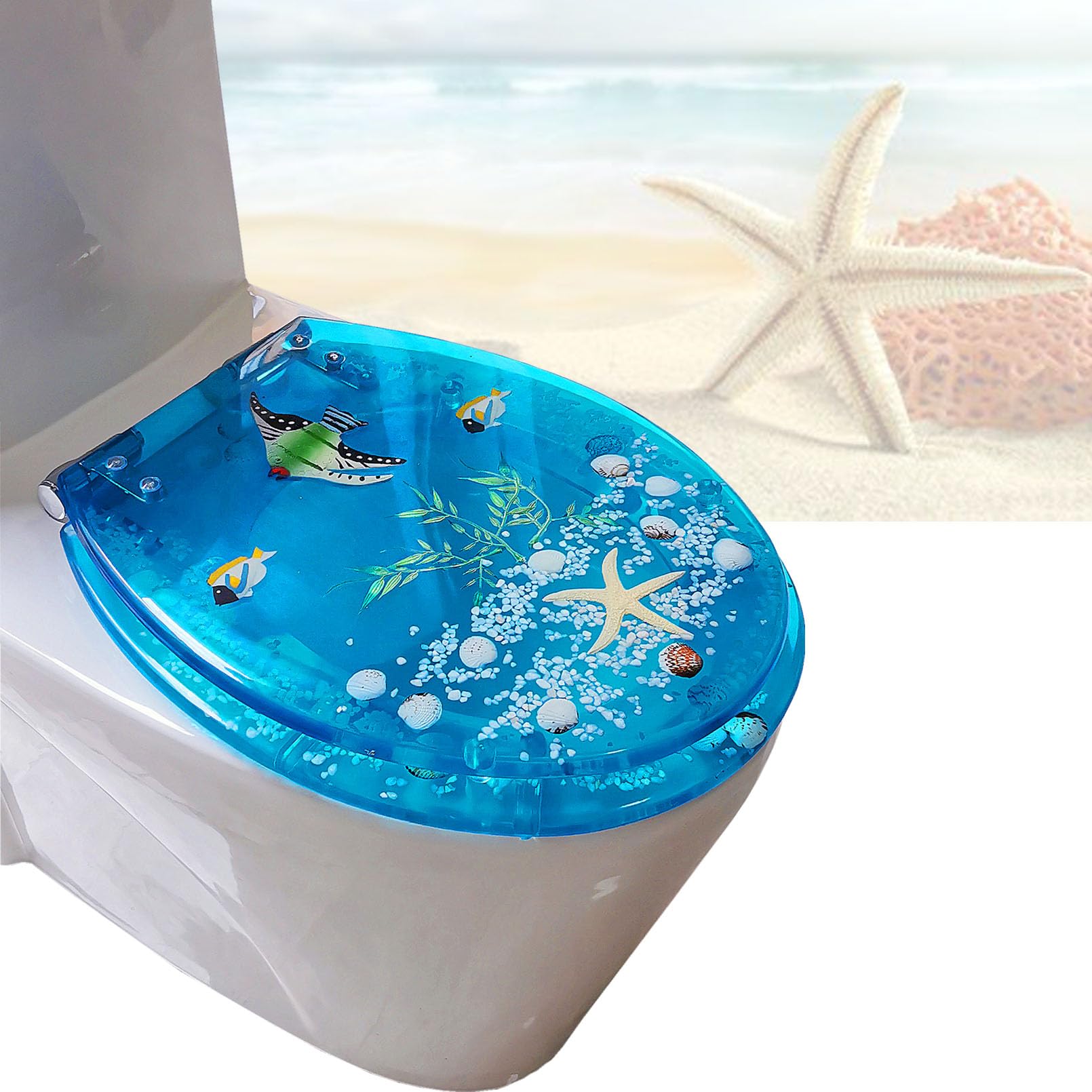 Siège de toilette familial avec abattant enfant intégré et charnières réglables