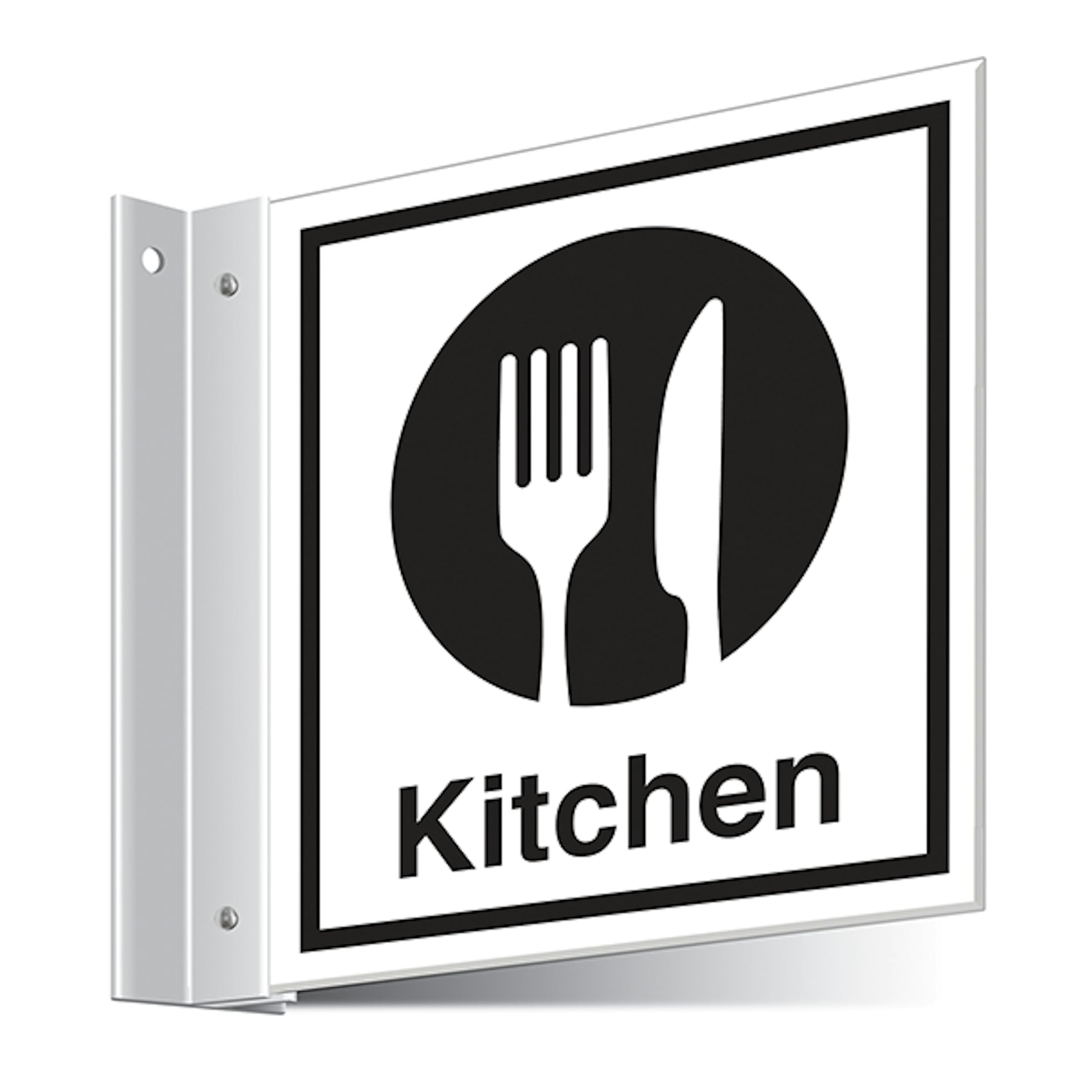 V Safety Kitchen Corridor Sign 150 x 150 mm - 3mm Indoor Palboard Safety Sign