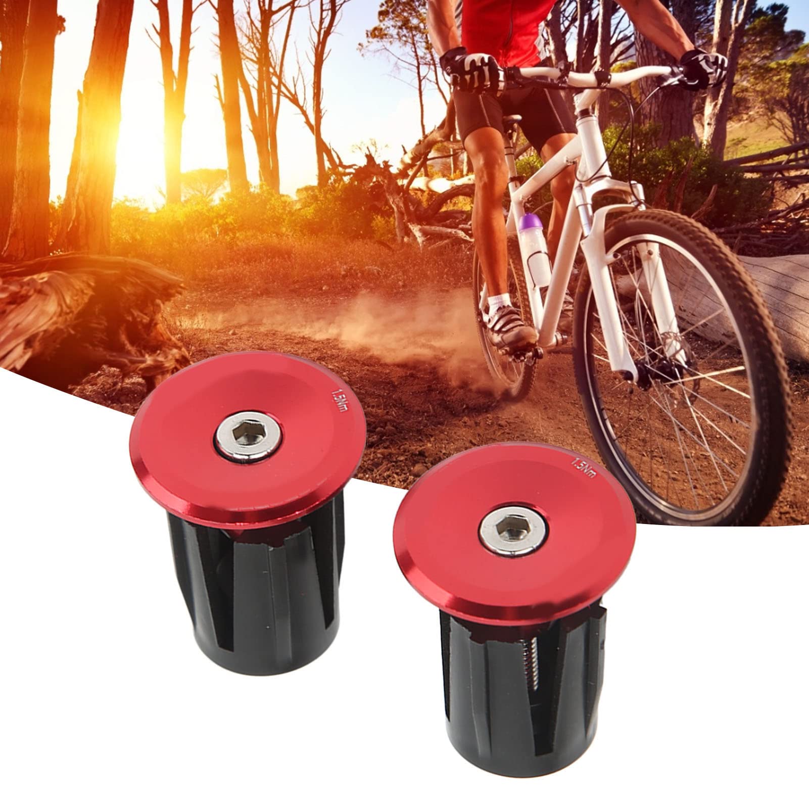 Bouchons De Guidon De Vélo RiToEasysports - 2 Pièces En Alliage D'Aluminium - Compatible 15.9-21.4mm