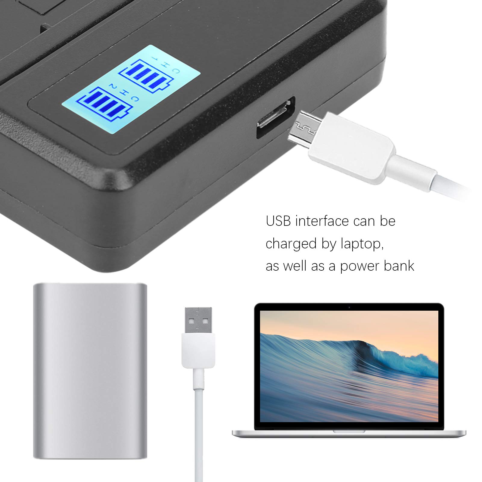 Amazon | オリンパス用デュアルLI-50BバッテリースロットUSB充電器SZ