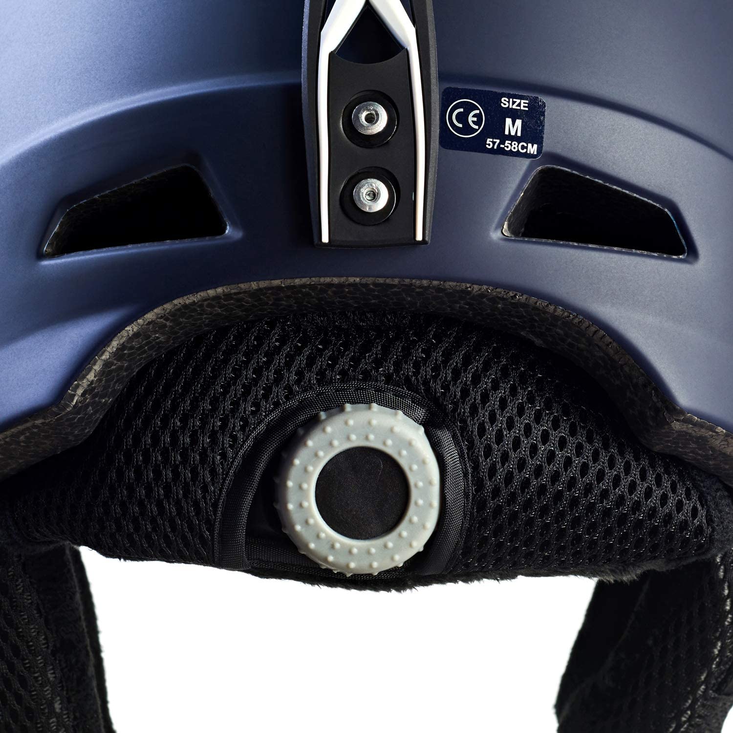 Black Crevice Skihelm Weiß, Casco da Sci Kitzbühel, Blu Navy/Bianco, Taglia L Unisex-Adulto