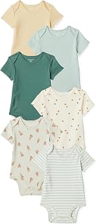 Amazon Essentials Unisex Babies' Short-Sleeve Bodysuits