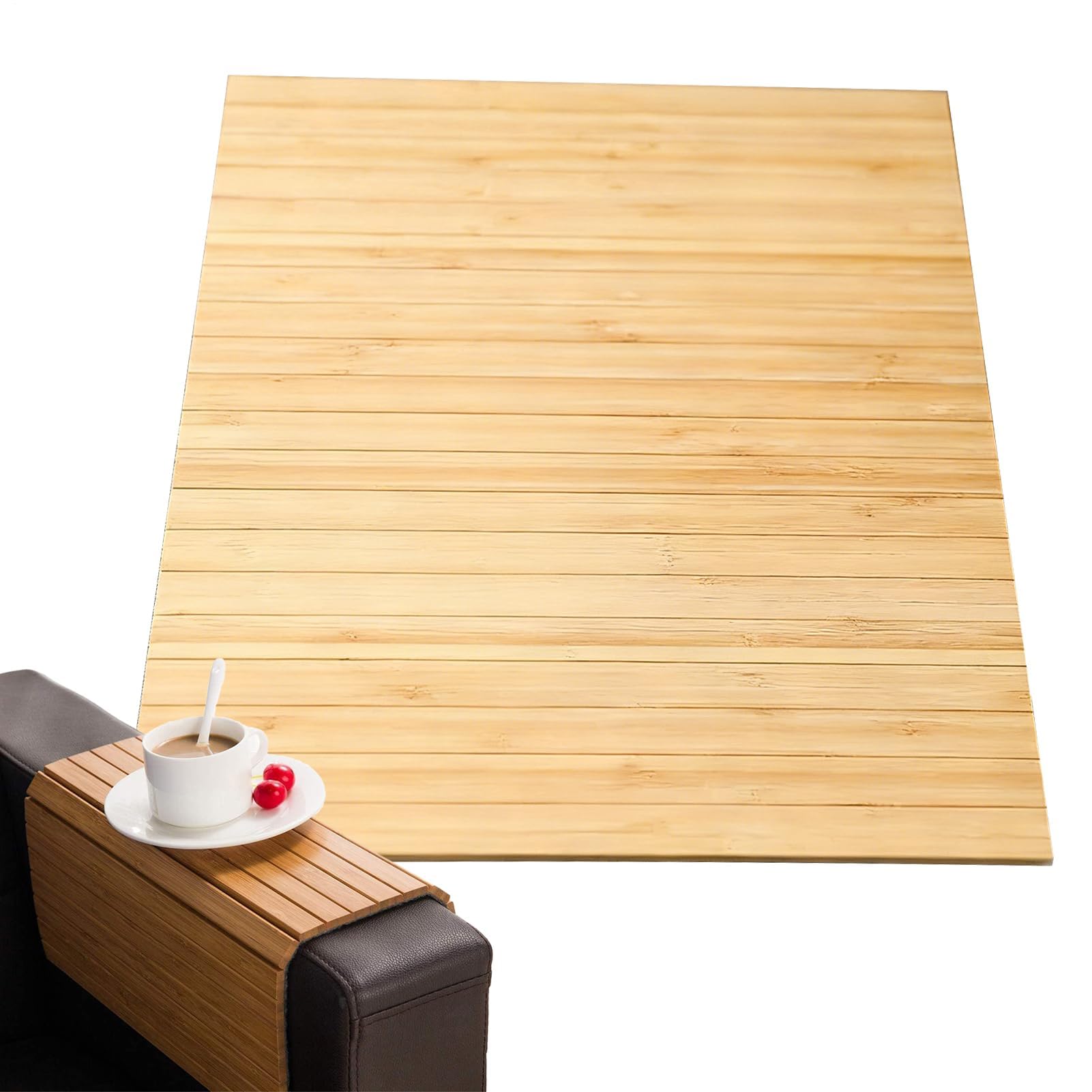 Bandeja para reposabrazos de sofá, soporte lateral de madera, portavasos para reposabrazos, ideal para sala de estar, apartamento, oficina, comedor, aperitivos, café, bebidas, teléfonos, mandos a