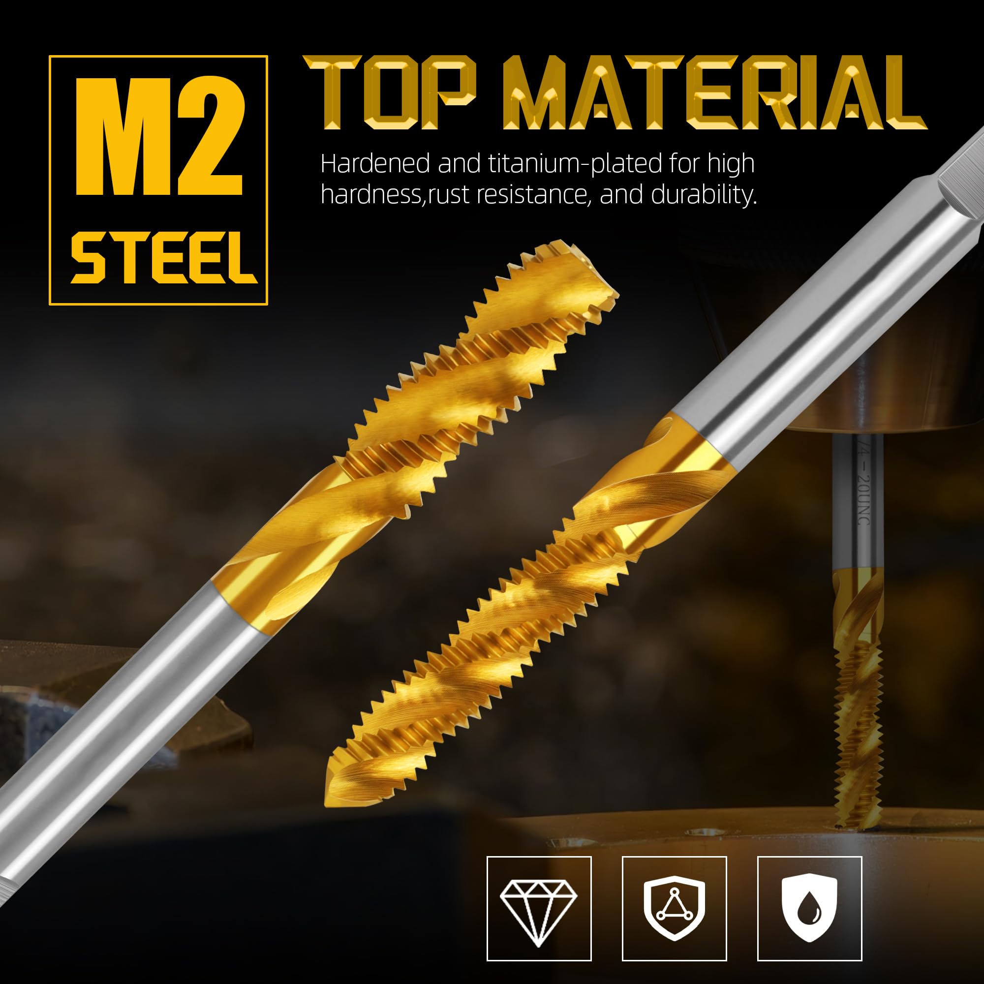 1/2"-13 UNC Spiral Flute Thread Tap,Thread Milling Tap for M -3 1/2"-13 UNC Spiral Flute Thread Tap,Thread Milling Tap for M -3