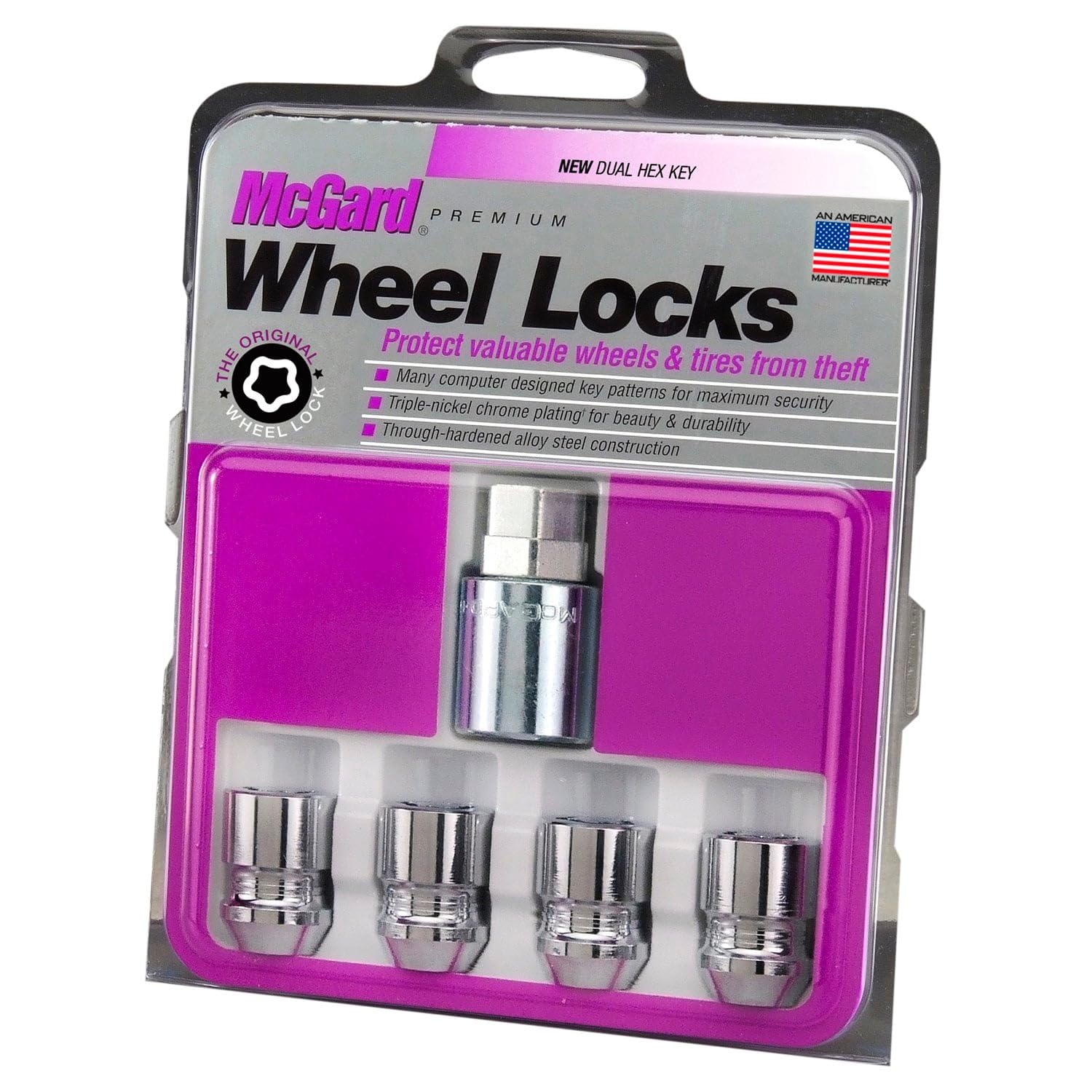 Amazon.com: McGard 24154 Chrome Cone Seat Wheel Locks (M12 x 1.25