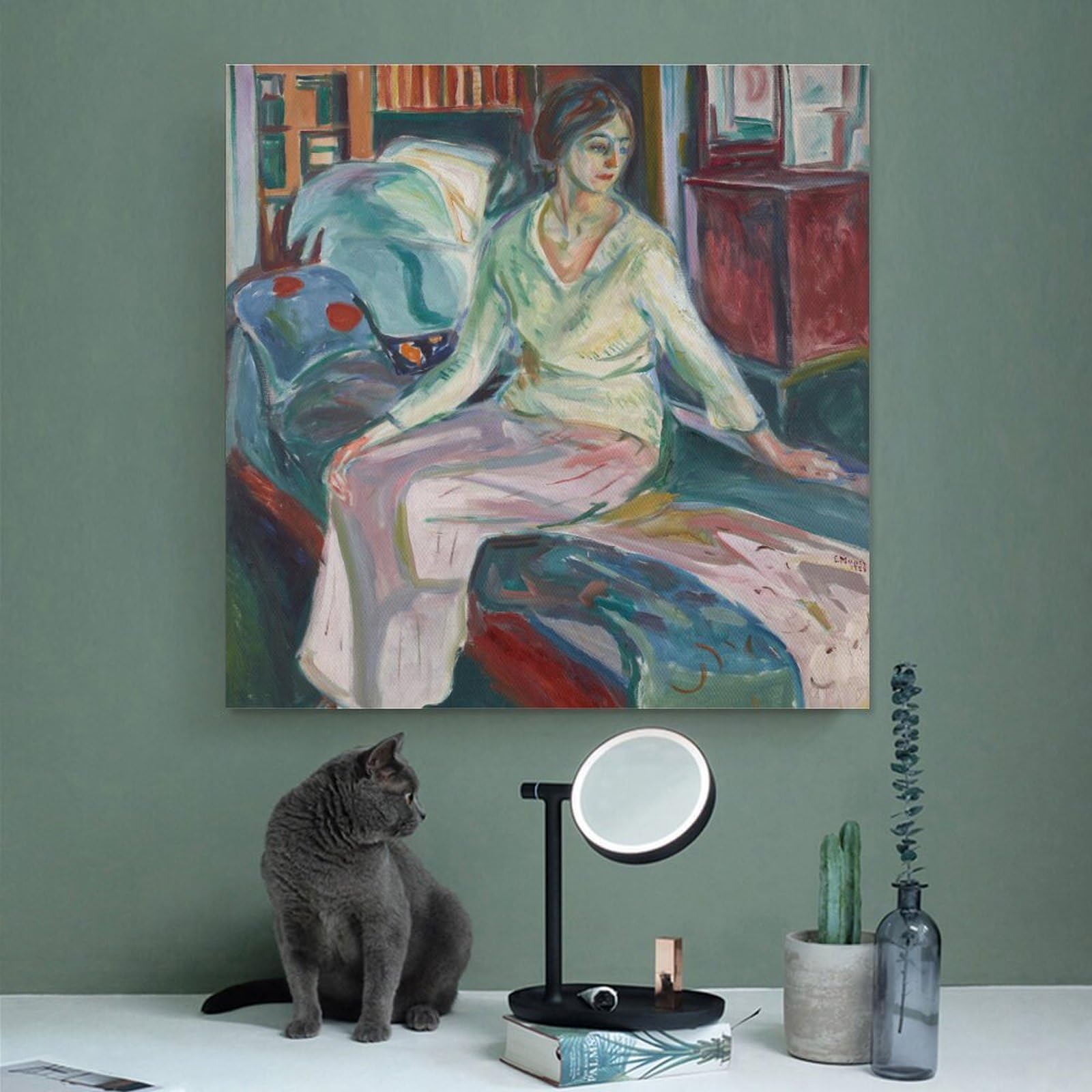Amazon.com: Seated Model on The Couch (1924–26)_Edvard Munch