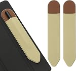 PATIKIL Pencil Holder for Stylus, 2 Pcs Adhesive Elastic Pen Case Sleeve Pouch Stylus Holder Pocket Elastic Pen Pouch Accessories for Tablet Case Notebook Outdoor, Rose Gold