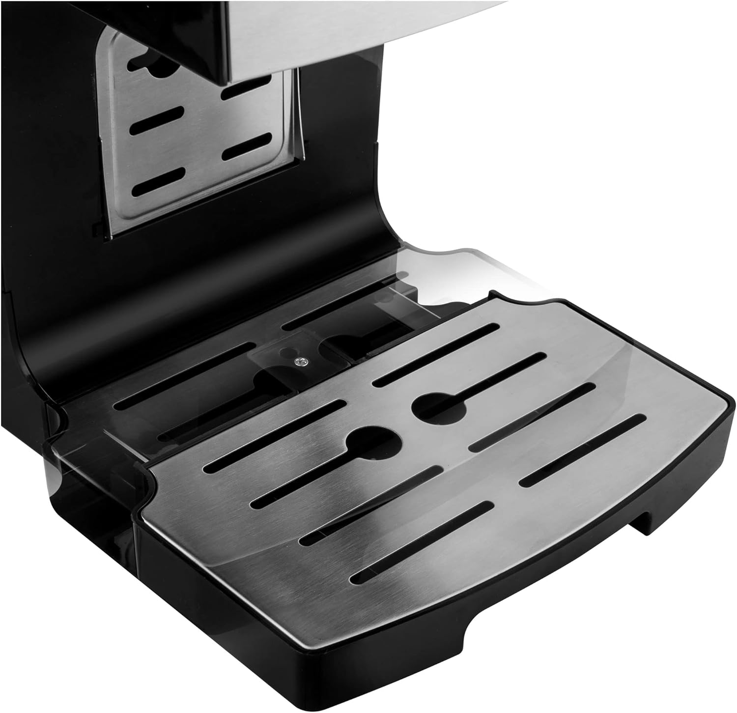 Close-up of Sencor SES 4050SS drip tray