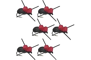 The Fly Fishing Place Foam Red Top Black Beetle Terrestrial Trout Dry...