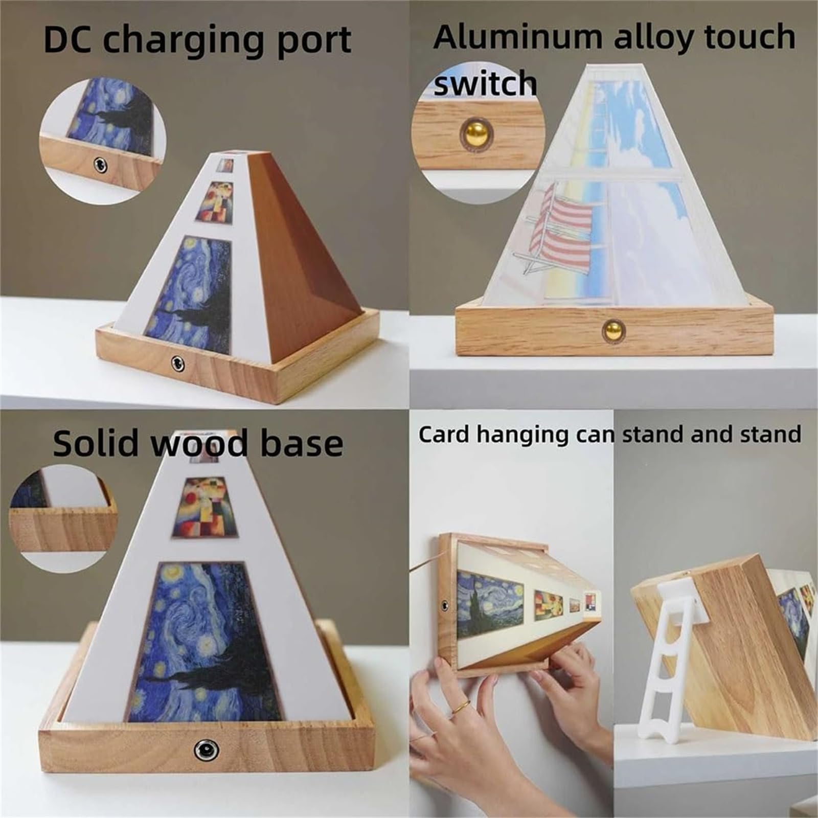 Luce notturna 3D, lampada decorativa a LED con design creativo a parete, stile artistico classico, effetto visivo unico per la casa o l'ufficio