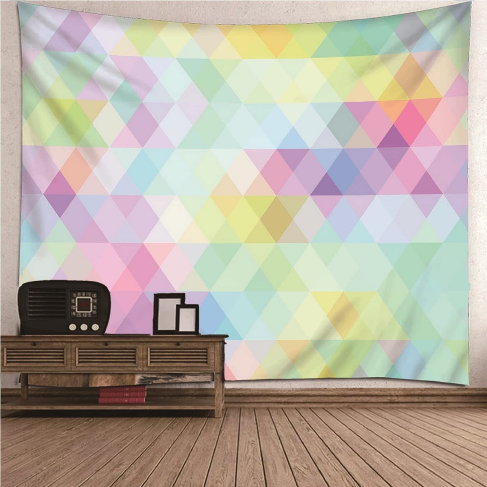 Ethereval Tapestries Pack Tapestry For Bedroom Aesthetic Trippy Rainbow Lattice Unique Colorful Wall Hangings Fabric Decorations 200x150cm